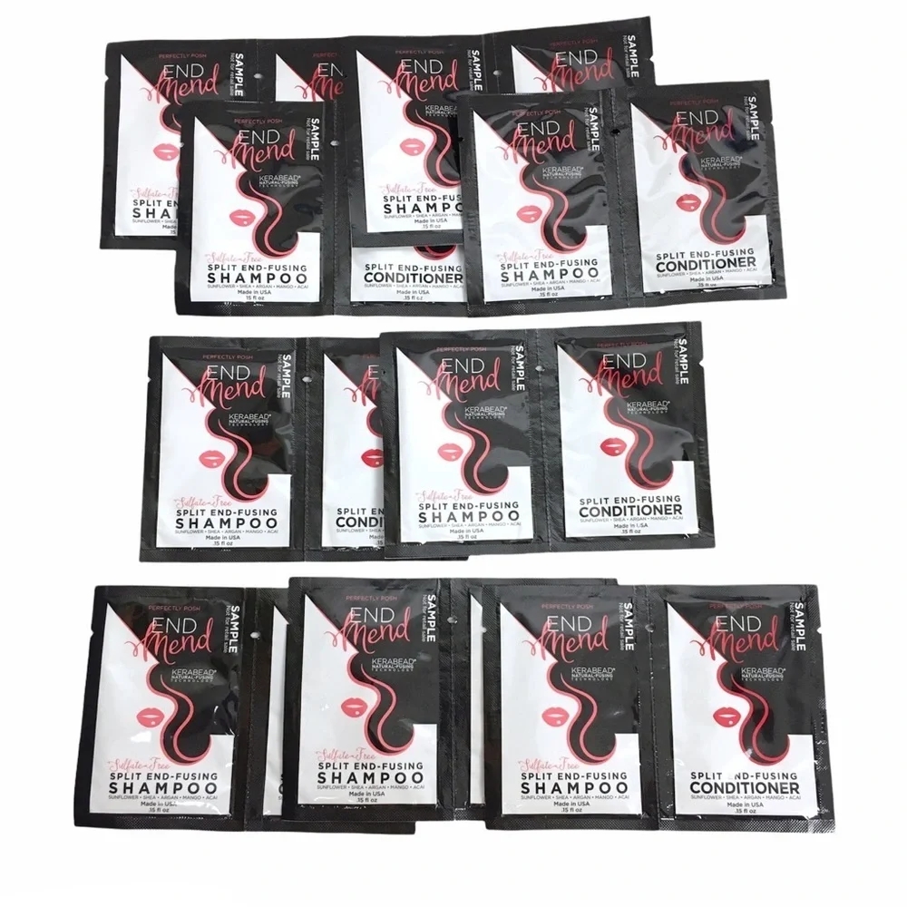 PERFECTLY POSH End Mend Split End Fusing Shampoo Conditioner Sample Packs